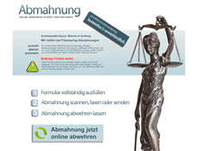 Tablet Screenshot of abmahnung.online-anwalt.org